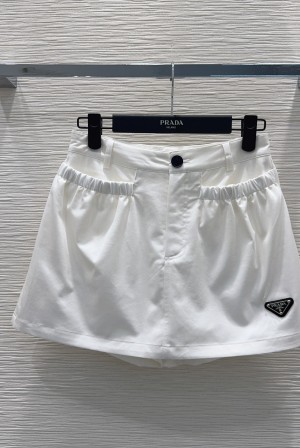 PRADA 프라다 하이엔드 텍스처 미니 스커트 팬츠 의류