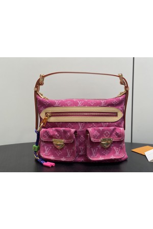 [Louis Vuitton] LV 루이비통 BAGGY 데님 랑데뷰 배기 백 핸드백 가방