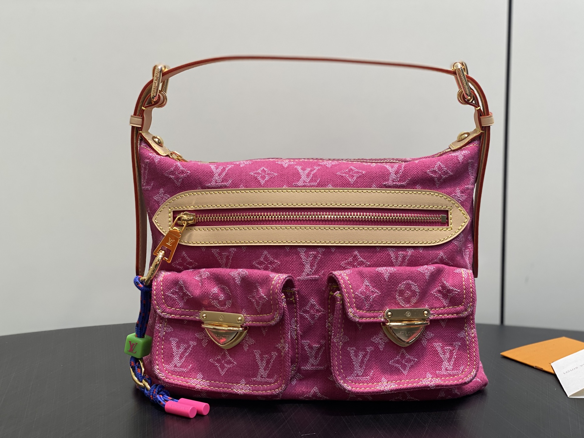 [Louis Vuitton] LV 루이비통 BAGGY 데님 랑데뷰 배기 백 핸드백 가방