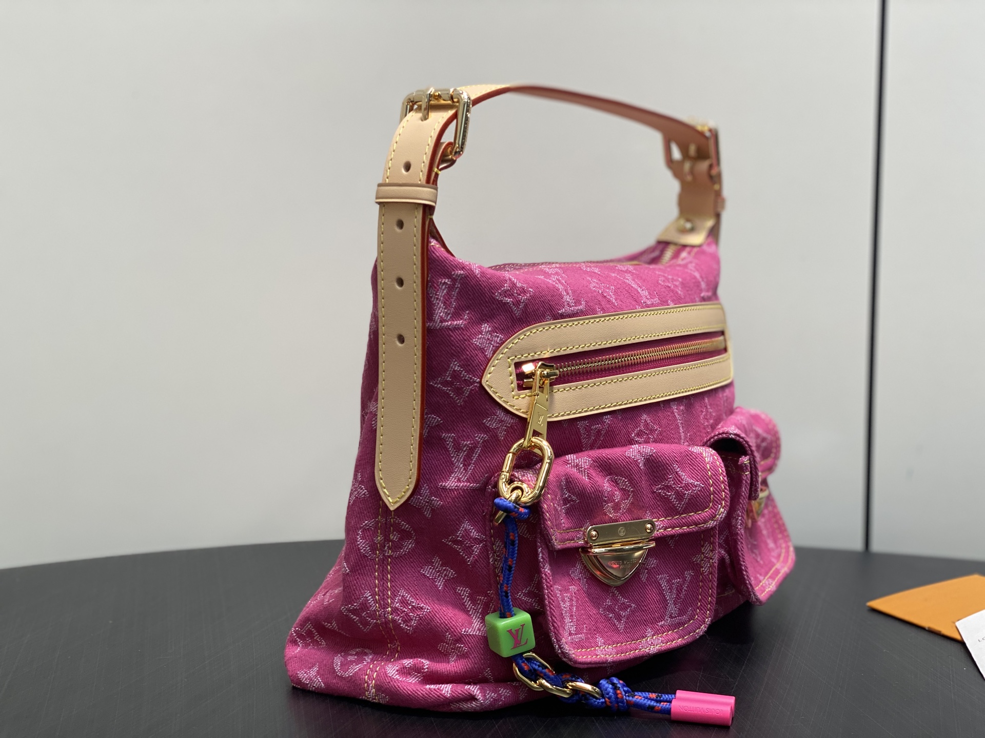 [Louis Vuitton] LV 루이비통 BAGGY 데님 랑데뷰 배기 백 핸드백 가방