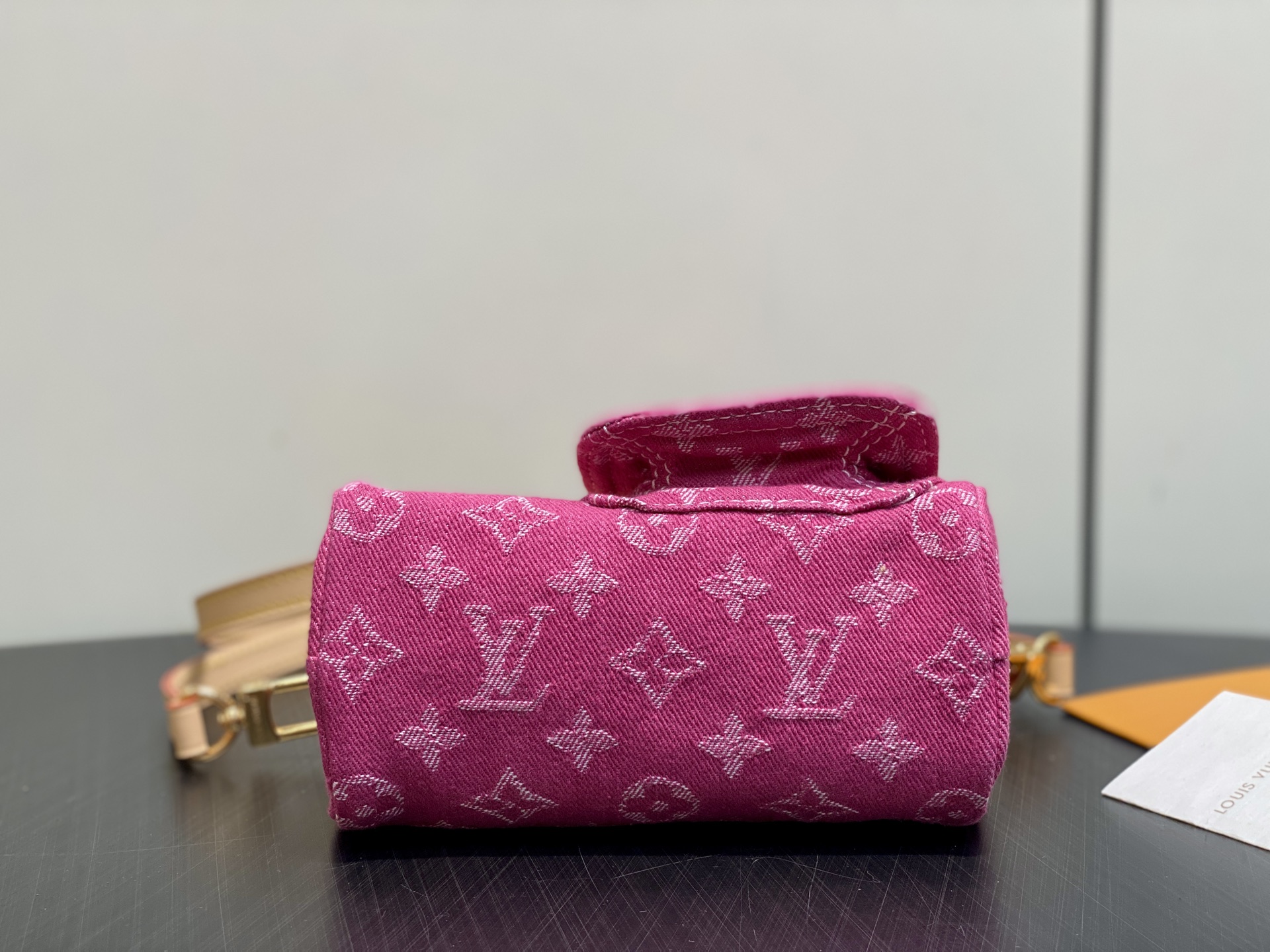[Louis Vuitton] LV 루이비통 모노그램 데님 나노 스피디 (로즈 핑크) 가방