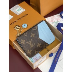 [Louis Vuitton] LV 루이비통 모노그램 Romy 로미 카드 지갑 (스카이 블루)