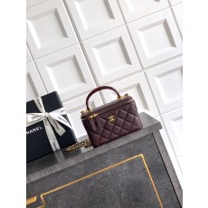 [Chanel] 샤넬 26SS 톨토이즈 쉘 핸들 Vanity 배니티 케이스 가방
