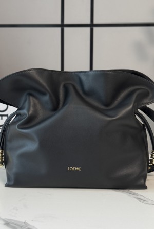 [Loewe] 로에베 Flamenco 플라멩코 러플 나파 레더 클러치 백 (미디움) 가방