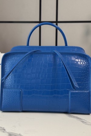 [Loewe] 로에베 크로코 엠보스드 레더 Amazona 180 아마조나 180 라지 백 가방