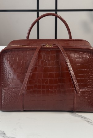 [Loewe] 로에베 크로코 엠보스드 레더 Amazona 아마조나 180 라지 백 가방