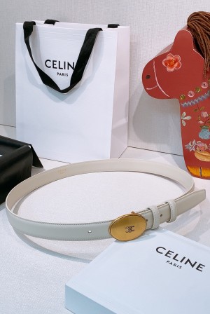 [Celine] 셀린느 트리오페 오발 버클 리버시블 레더 벨트 (2.5cm)