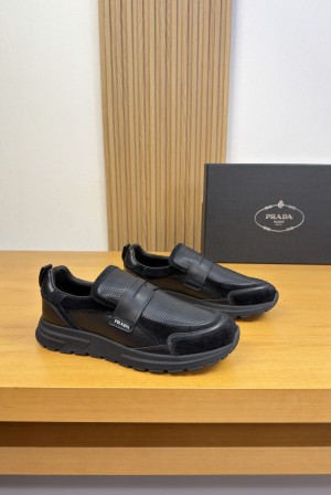 [Prada] 프라다 나파 믹스 가죽 스니커즈 신발