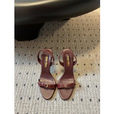 미우미우(MIU MIU) 오픈토 투 스트랩 하이힐 샌들 신발