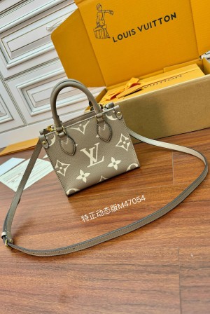 LV 루이비통 OnTheGo 온더고 BB 바이 컬러 모노그램 앙프렝뜨 가죽 M47054 미니백 가방
