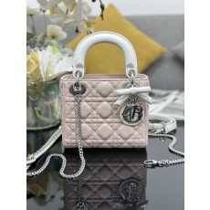 [Dior] 레이디 디올(Lady Dior) 3구 리본 양가죽 미니 백 가방