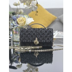 [Dior] 디올 Miss Dior 핑크 자수 비즈 체인백 가방