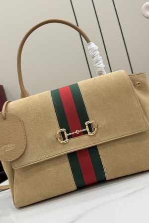 [GUCCI] 구지 제너레이션 구찌(Generation Gucci) 핸드백 (스웨이드 버전, 875018 - 샌드) 가방