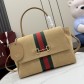 [GUCCI] 구지 제너레이션 구찌(Generation Gucci) 핸드백 (스웨이드 버전, 875018 - 샌드) 가방