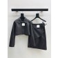 [Hermes] 에르메스 26SS 하이엔드 고트스킨(염소 가죽) 자켓 스커트 세트 셋업 의류