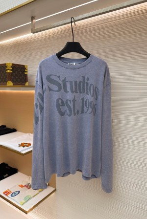 아크네 스튜디오(ACNE STUDIOS) 레터링 프린트 긴팔 티셔츠 의류