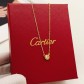 까르띠에(Cartier) 골드 원형 싱글 큐빅 목걸이 악세사리
