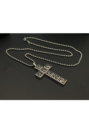 크롬하츠(CHROME HEARTS) 멀티 크로스 목걸이 악세사리