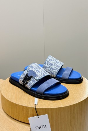 Dior 디올 Aqua 남성 슬라이드 샌들 슬리퍼 신발