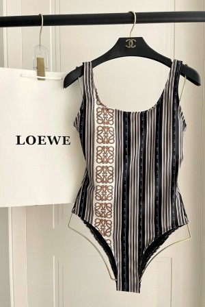 로에베(LOEWE) 스트라이프 원피스 수영복 의류
