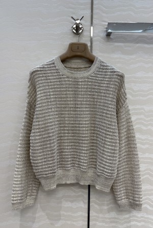 브루넬로 쿠치넬리(Brunello Cucinelli) BC 이탈리아 감성 펀칭 니트 상의 의류