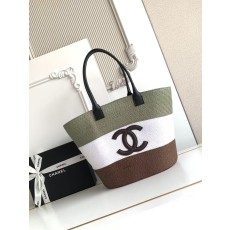 Chanel 샤넬 26C 라피아 & 스웨이드 위빙 쇼핑백 토트백 (AS6148) 가방