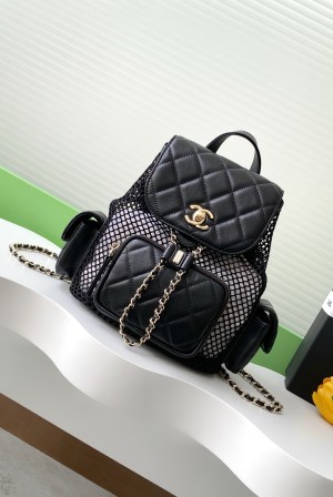 Chanel 샤넬 25S 퀼팅 메쉬 백팩 (AS5484) 가방