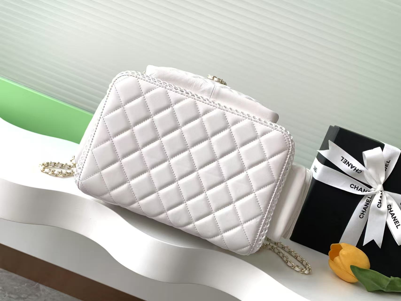 Chanel 샤넬 25S 퀼팅 메쉬 백팩 (라지 사이즈 - AS5492) 가방