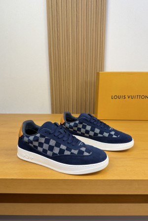 LV 루이비통 프리미엄 스웨이드 캐주얼 스니커즈 신발