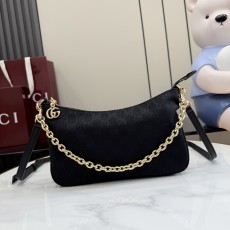 GUCCI 구찌 Primavera 레이디 루네타(Lady Lunetta) 체인 숄더백 (블랙 GG 캔버스) 가방