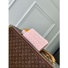 LV 루이비통 M29575 지피(Zippy) 대용량 월렛 - 핑크 자카드 지갑