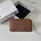 Loewe 로에베 C00815 소프트 그레인드 카프스킨 지퍼 카드 지갑