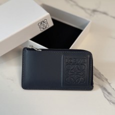 Loewe 로에베 C00815 소프트 그레인드 카프스킨 지퍼 카드 지갑