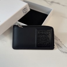 Loewe 로에베 C00815 소프트 그레인드 카프스킨 지퍼 카드 지갑