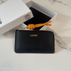 Loewe 로에베 D00315 샤이니 나파 카프스킨 지퍼 카드 지갑