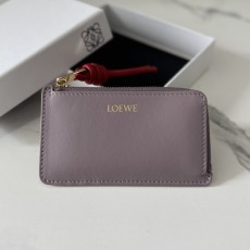 Loewe 로에베 D00315 샤이니 나파 카프스킨 지퍼 카드 지갑