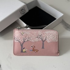 Loewe 로에베 C00718 Futurist Cat 퓨처리스트 캣 클래식 카프스킨 지퍼 카드 지갑