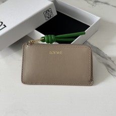 Loewe 로에베 D00315 샤이니 나파 카프스킨 지퍼 카드 지갑