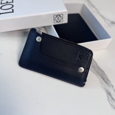 LOEWE 로에베 페이턴트 카프스킨 판타 코인 바이크 지퍼 카드 홀더 C00620 지갑