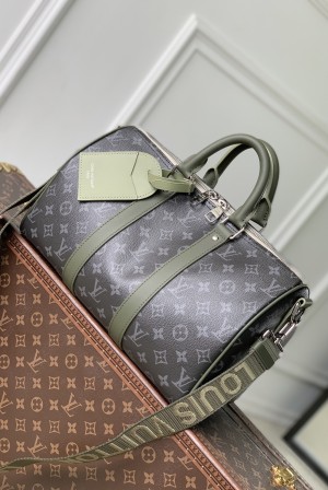 LOUIS VUITTON LV 루이비통 Keepall Bandoulière 35 모노그램 이클립스 토트 겸 보스턴백 (M28639) 가방