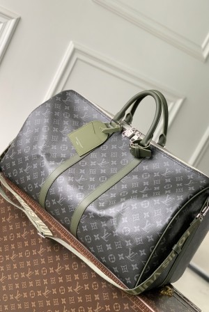 LOUIS VUITTON LV 루이비통 Keepall 55 모노그램 이클립스 & 카키 (M28844) 가방