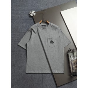 크롬하츠(CHROME HEARTS) 포켓 자수 워싱 반팔 티셔츠 상의 의류