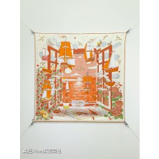 에르메스(HERMES) 여행 양면 실크 스카프 목도리 스카프