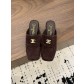 샤넬(CHANEL) 스퀘어토 미들굽 슬리퍼 신발