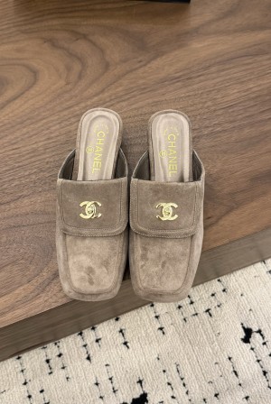 샤넬(CHANEL) 스퀘어토 미들굽 슬리퍼 신발