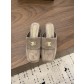 샤넬(CHANEL) 스퀘어토 미들굽 슬리퍼 신발