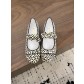 샤넬(CHANEL) 호피 메리제인 플랫슈즈 신발