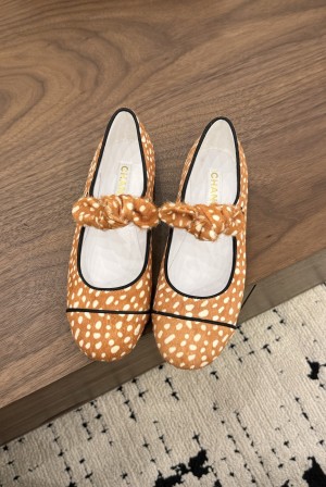 샤넬(CHANEL) 호피 메리제인 플랫슈즈 신발