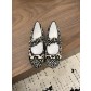 샤넬(CHANEL) 호피 메리제인 플랫슈즈 신발