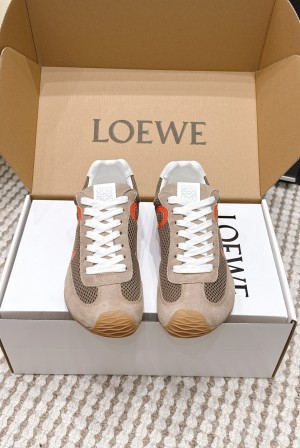 로에베(LOEWE) 스웨이드 메시 러너 스니커즈 신발